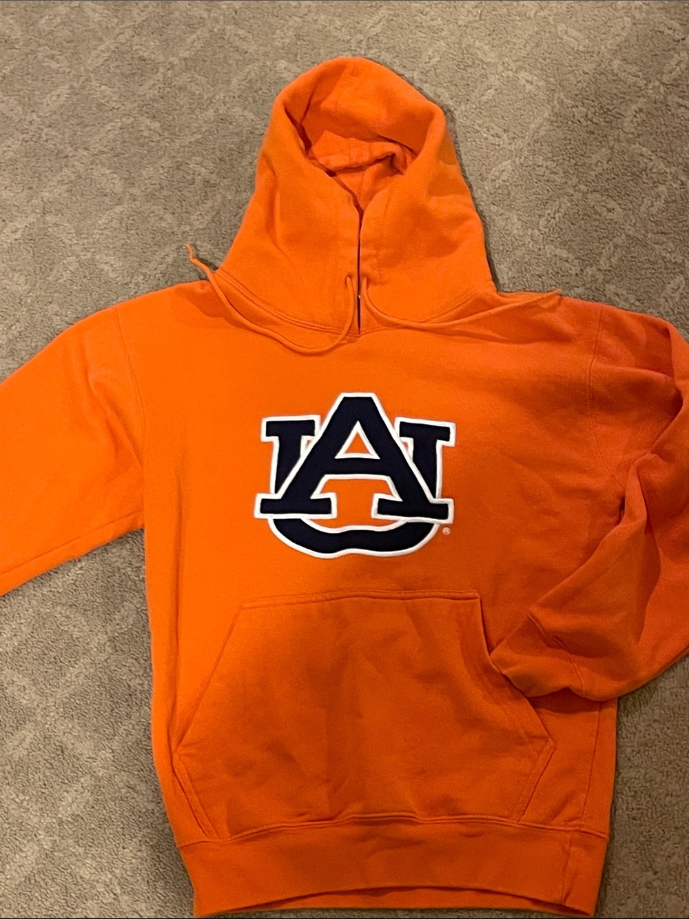 Auburn University Orange Logo Hoodie Adult Small